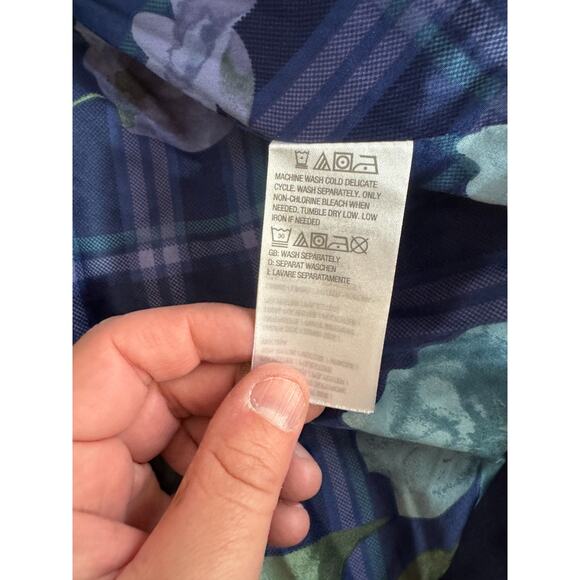 Isaac Mizrahi Live! Estate Mixed Media Quilted Barn Jacket Dark Navy X-Large - Picture 16 of 16